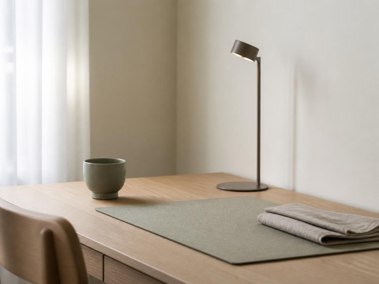 The Calm Corner Desk — a calm ADHD-friendly setup